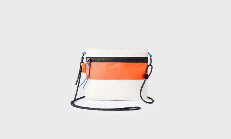 Bolso Apero Goods Naranja, hecho en Málaga - Raya Horizontal