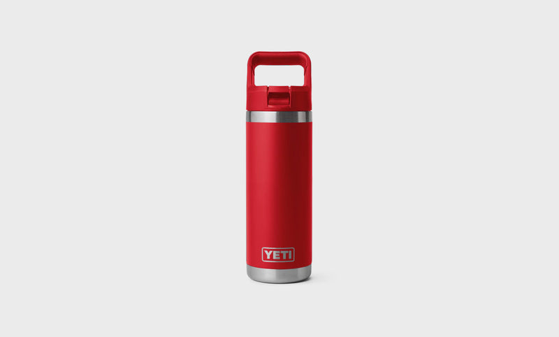 Termo Rambler 18 OZ (532 ml) Straw Cap Bottle - Rojo