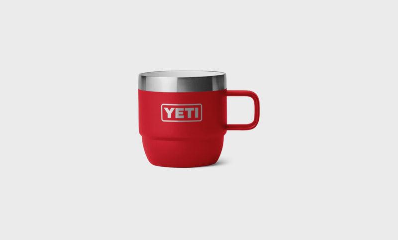 Set de dos tazas Espresso 6 OZ (177 ml) Rojo
