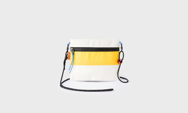 Bolso Apero Goods Amarillo, hecho en Málaga - Raya Horizontal