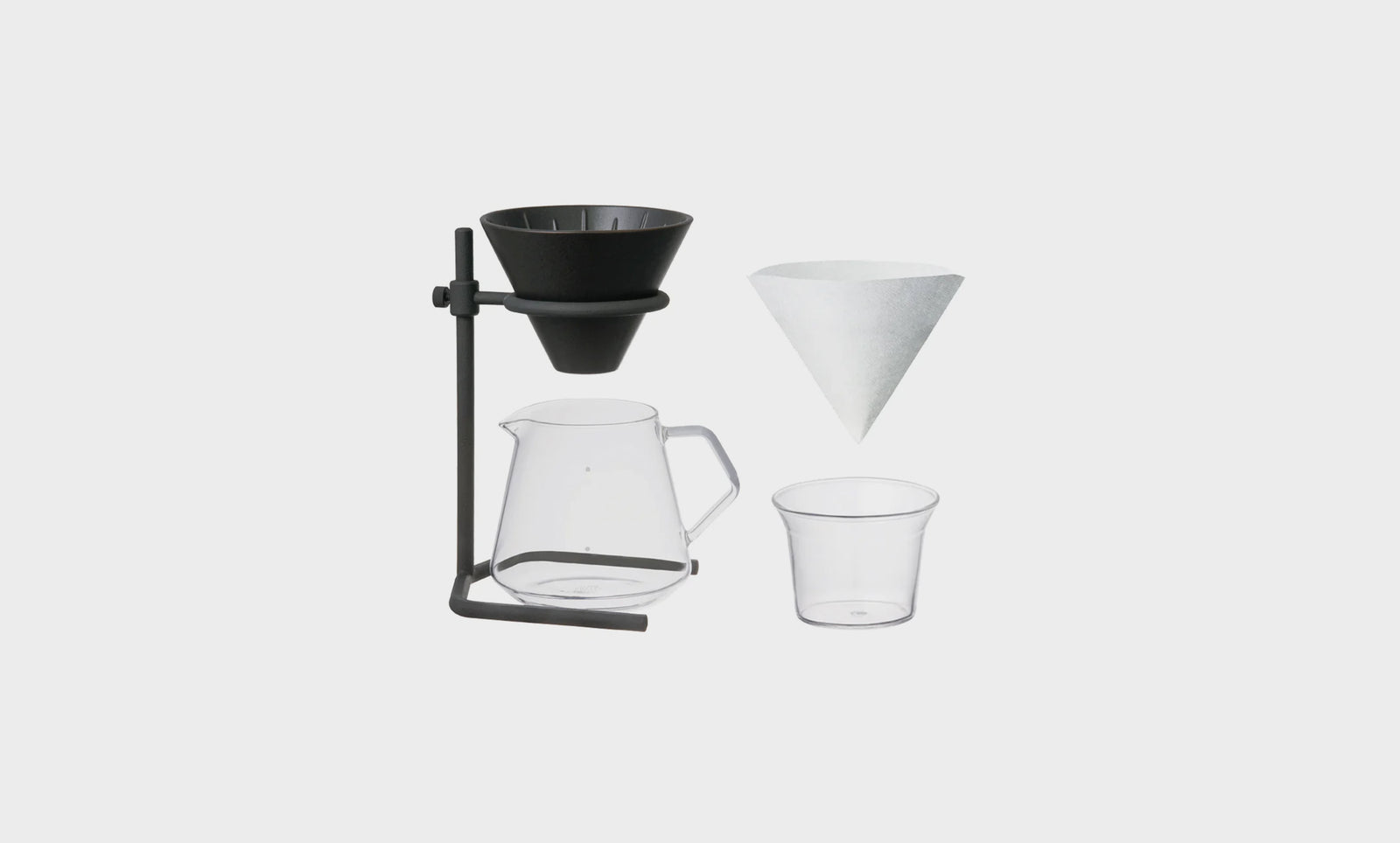 SCS-S04 Brewer stand set 4 tazas