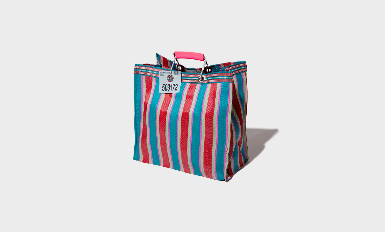 Bolsa de rayas de plástico reciclado Square