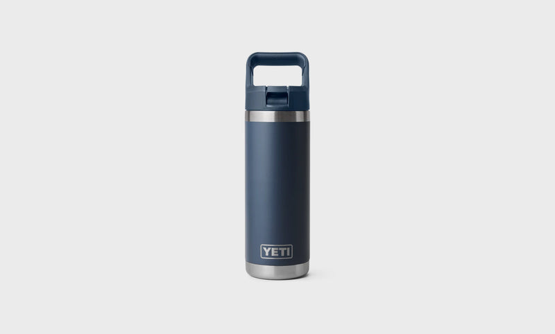 Termo Rambler 18 OZ (532 ml) Straw Cap Bottle - Azul