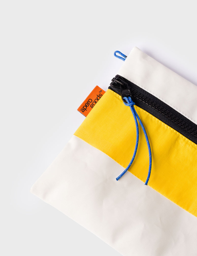 Bolso Apero Goods Amarillo, hecho en Málaga - Raya Horizontal
