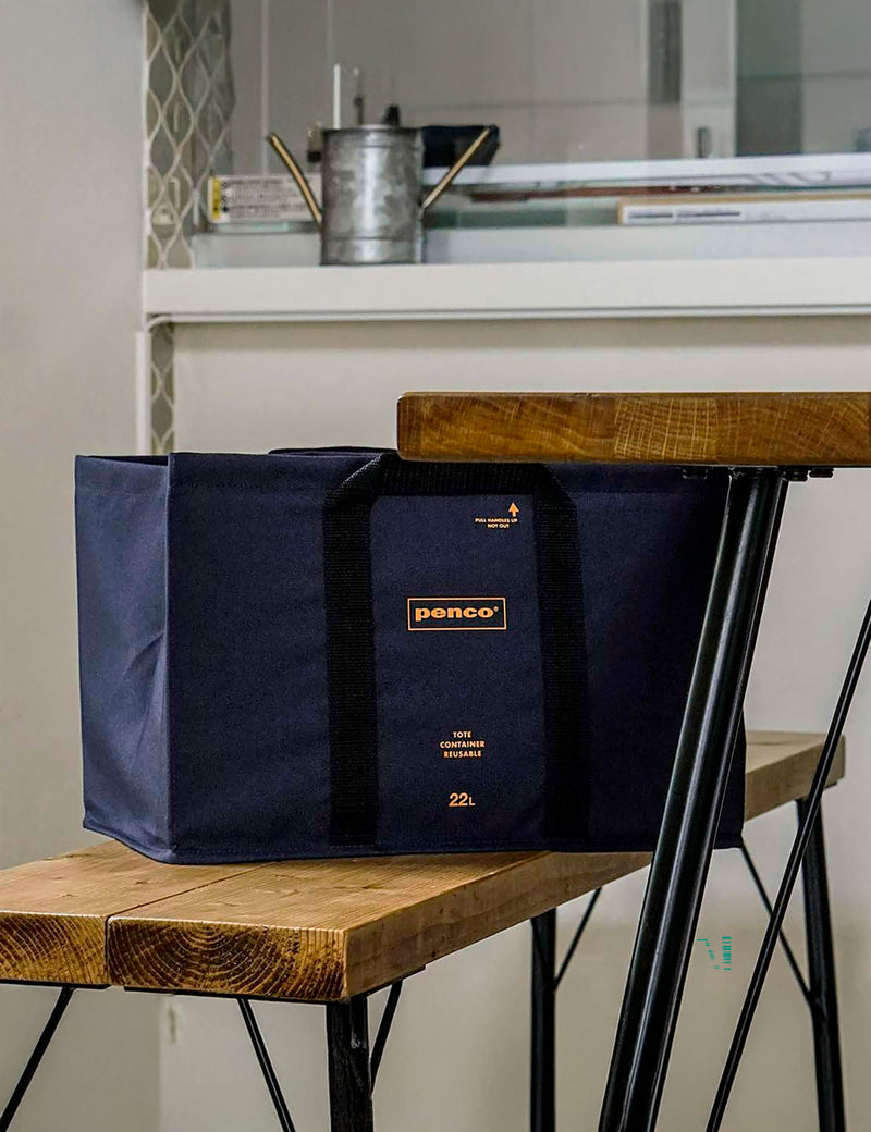 Box Tote - Azul marino