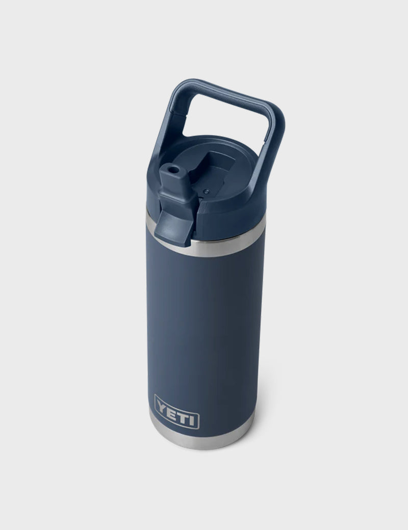 Termo Rambler 18 OZ (532 ml) Straw Cap Bottle - Azul