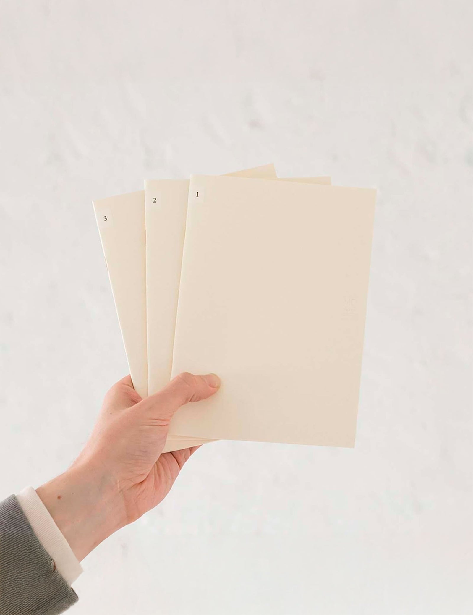 MD Notebook Light Blank A5, 3 pack